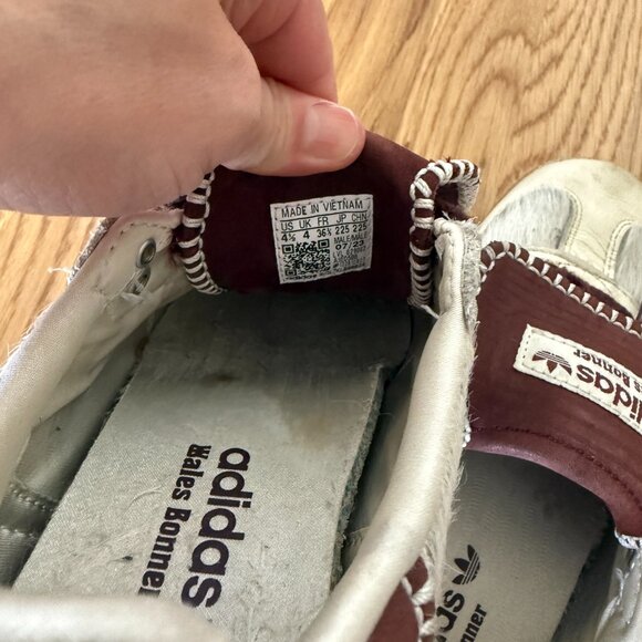 adidas x Wales Bonner Samba sneakers shoes 4.5 (mens) 5.5 / 6 Womens leather - Picture 3 of 7